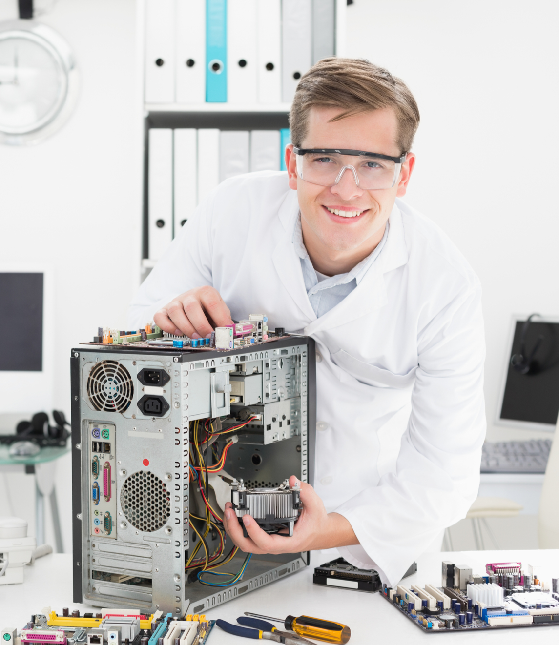 Young Technician cropped Young Computer Technician
